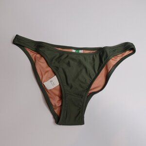 NEW JCREW Bikini bottom Green Women's size S